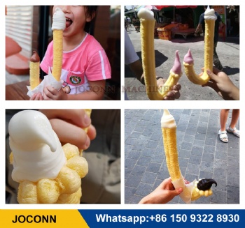 ice cream corn puffing extruder machine